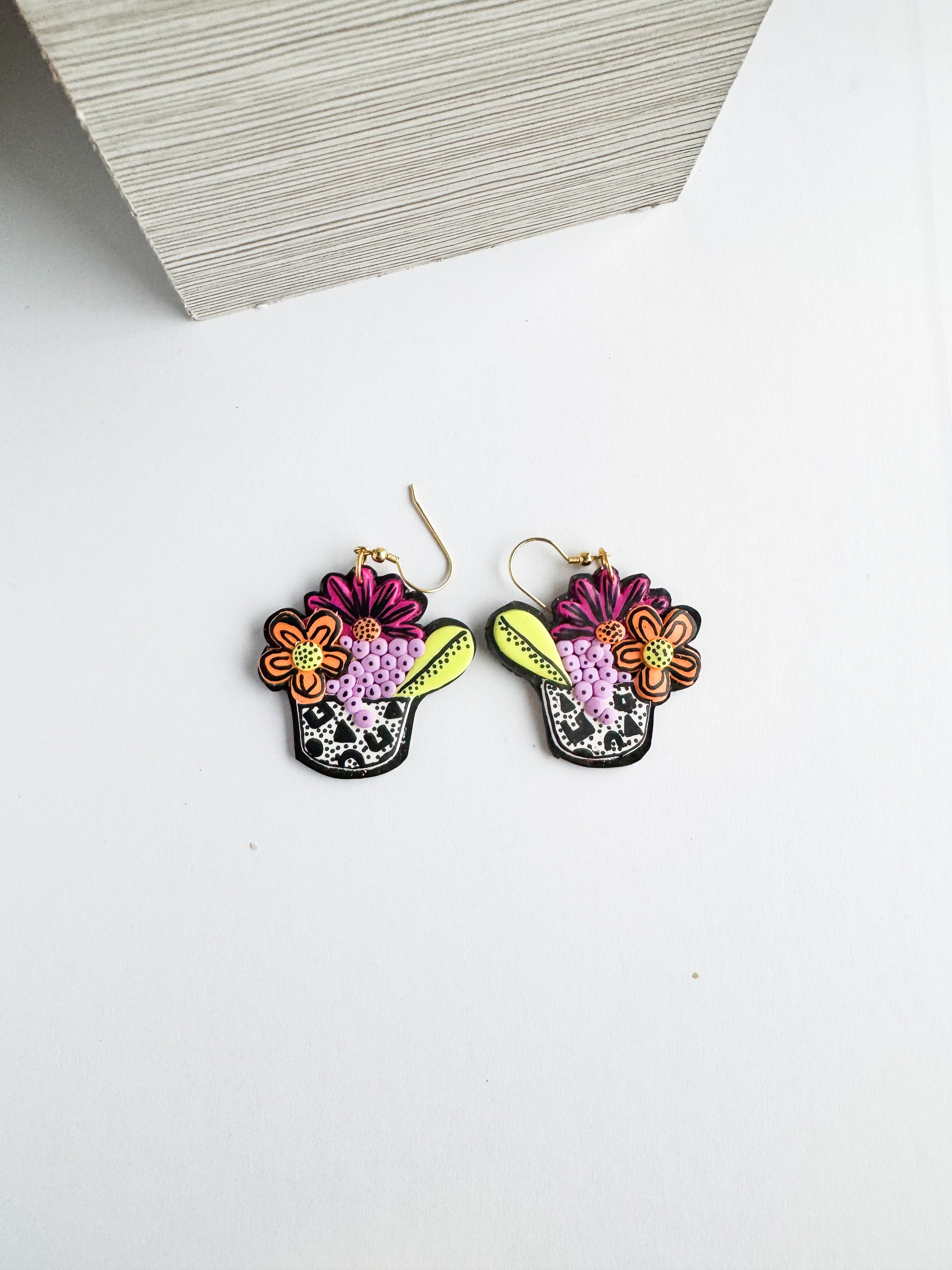 Space Cactus Bloom Dangles