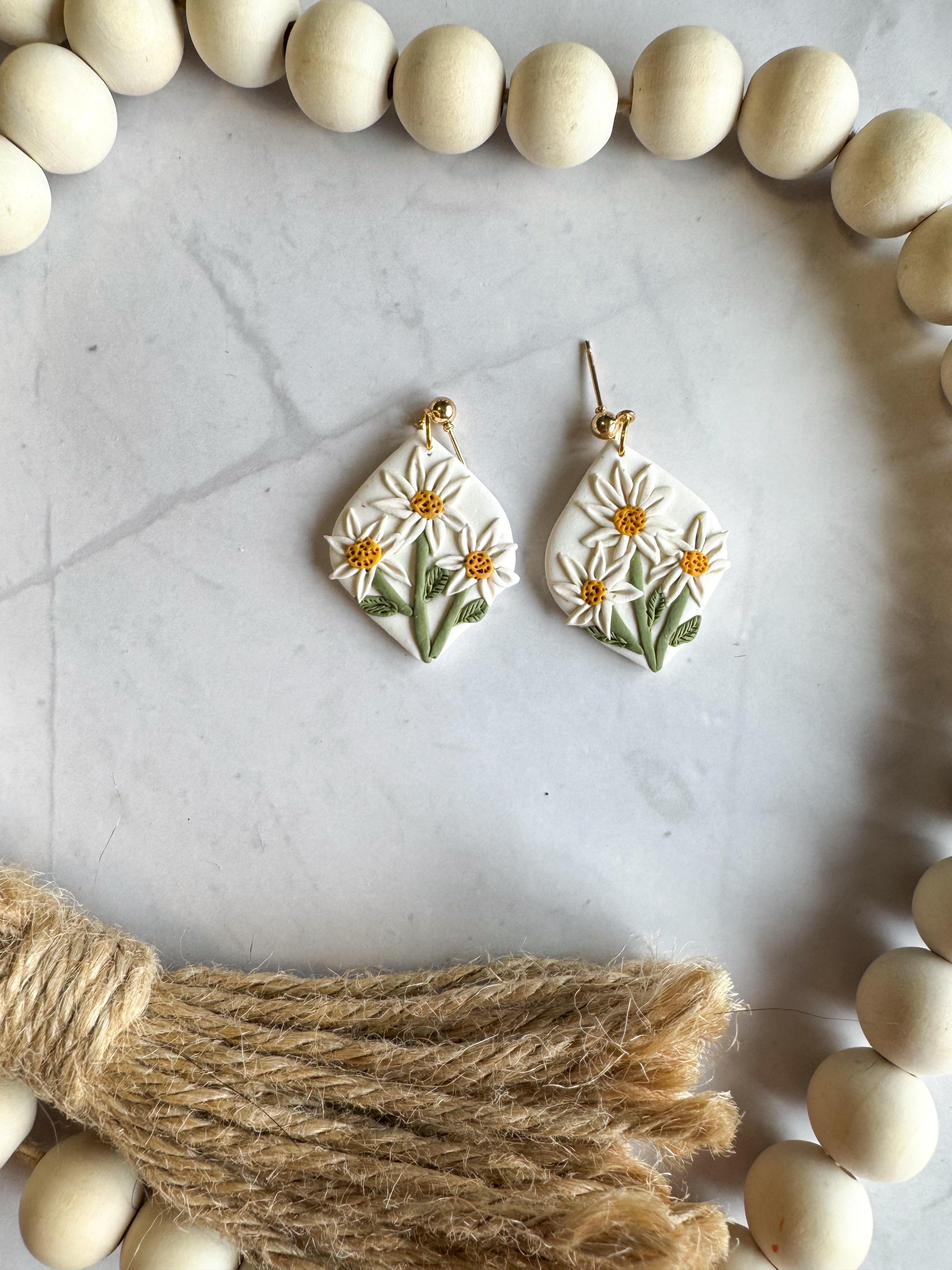 April (Daisy) Clay Earrings