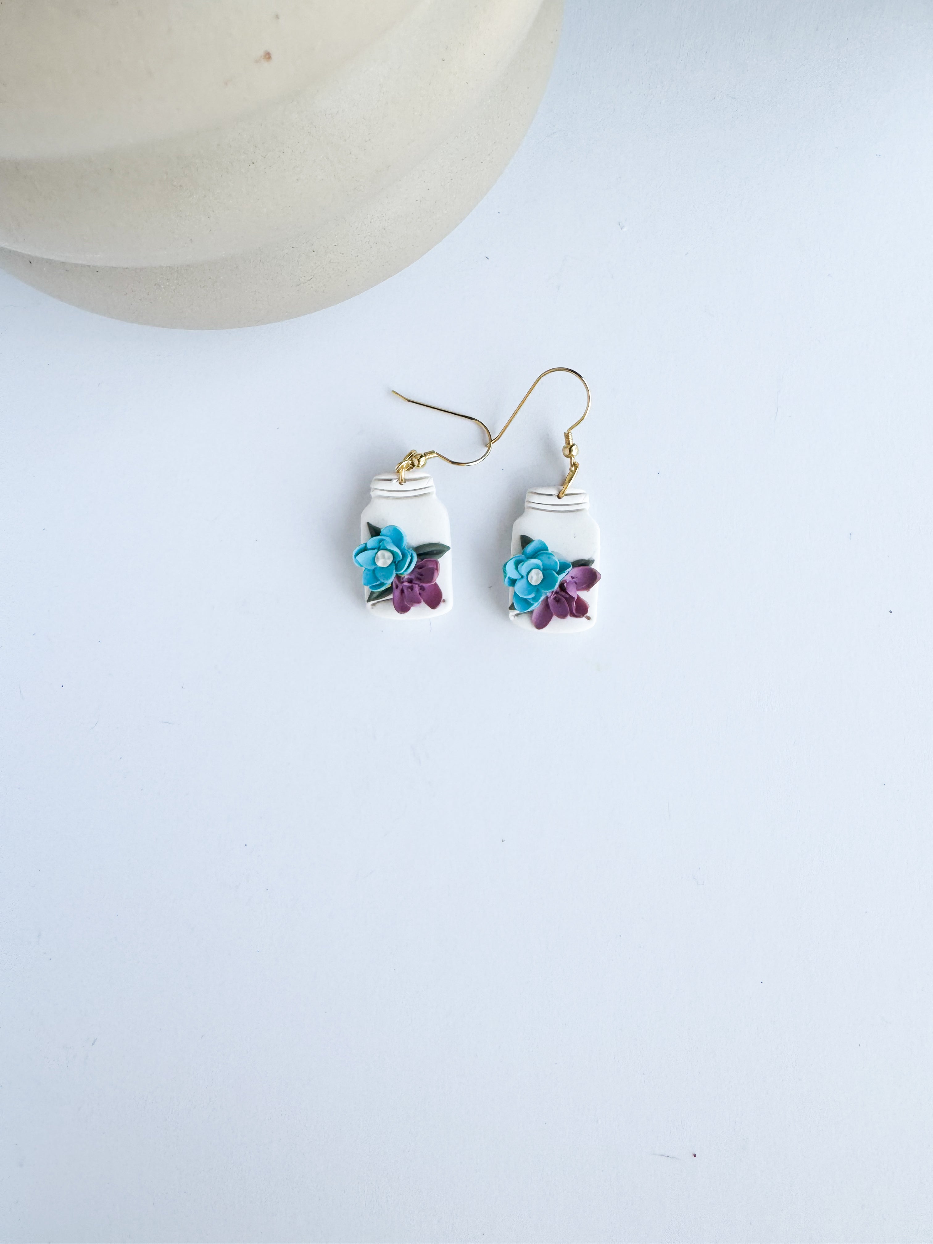 Mason Jar Bloom Earrings
