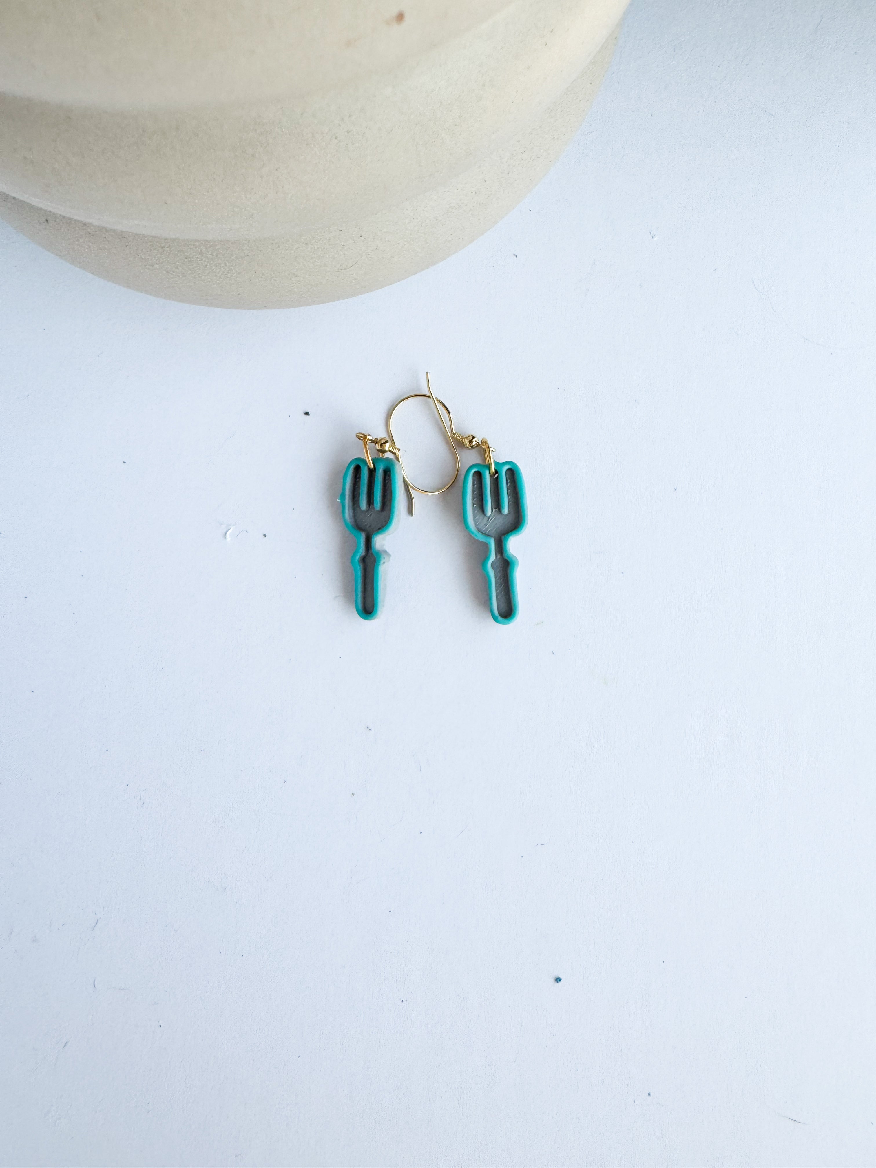 Garden Fork Dangle Earrings