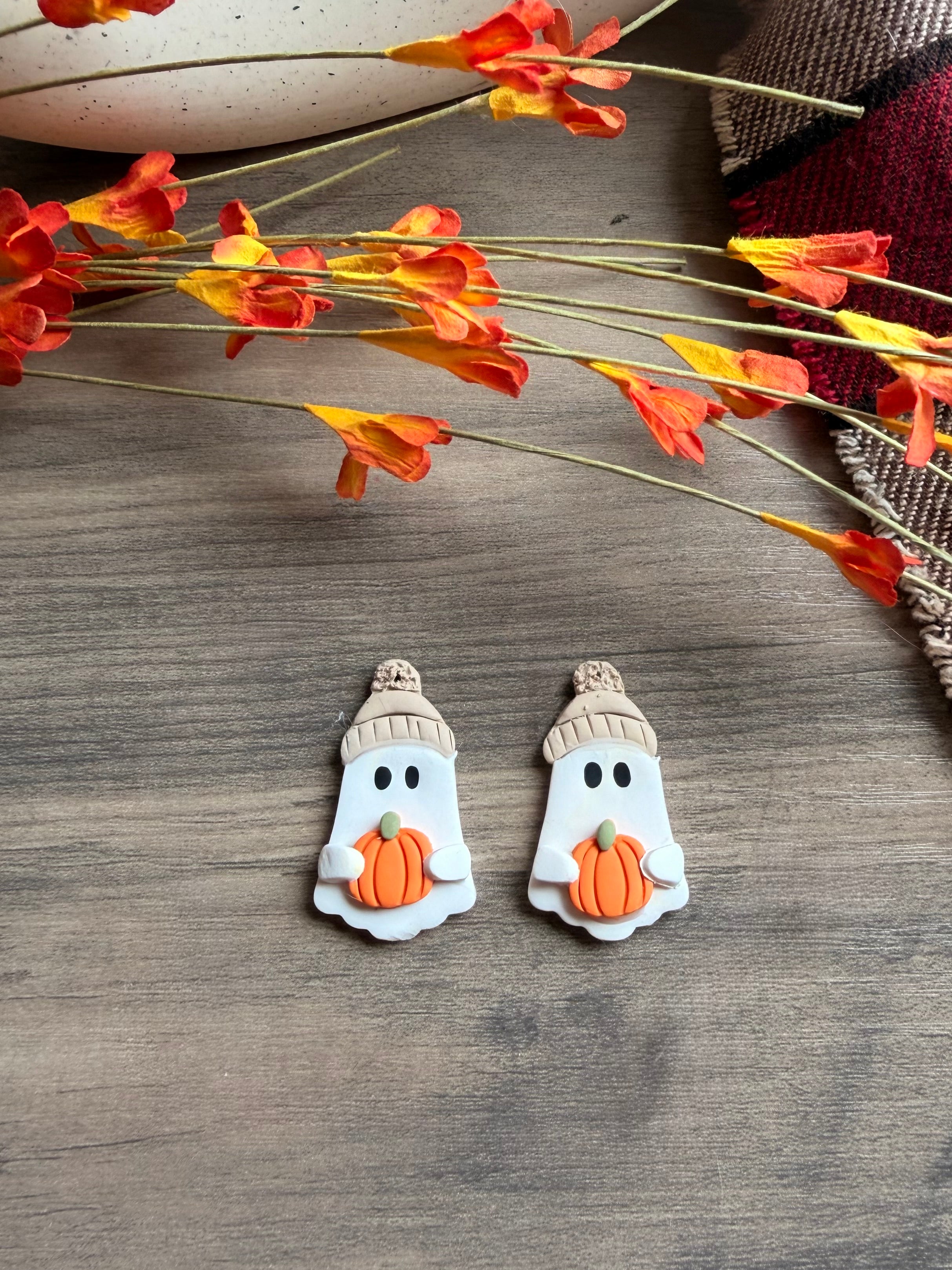 Pumpkin Patch Boo Earrings