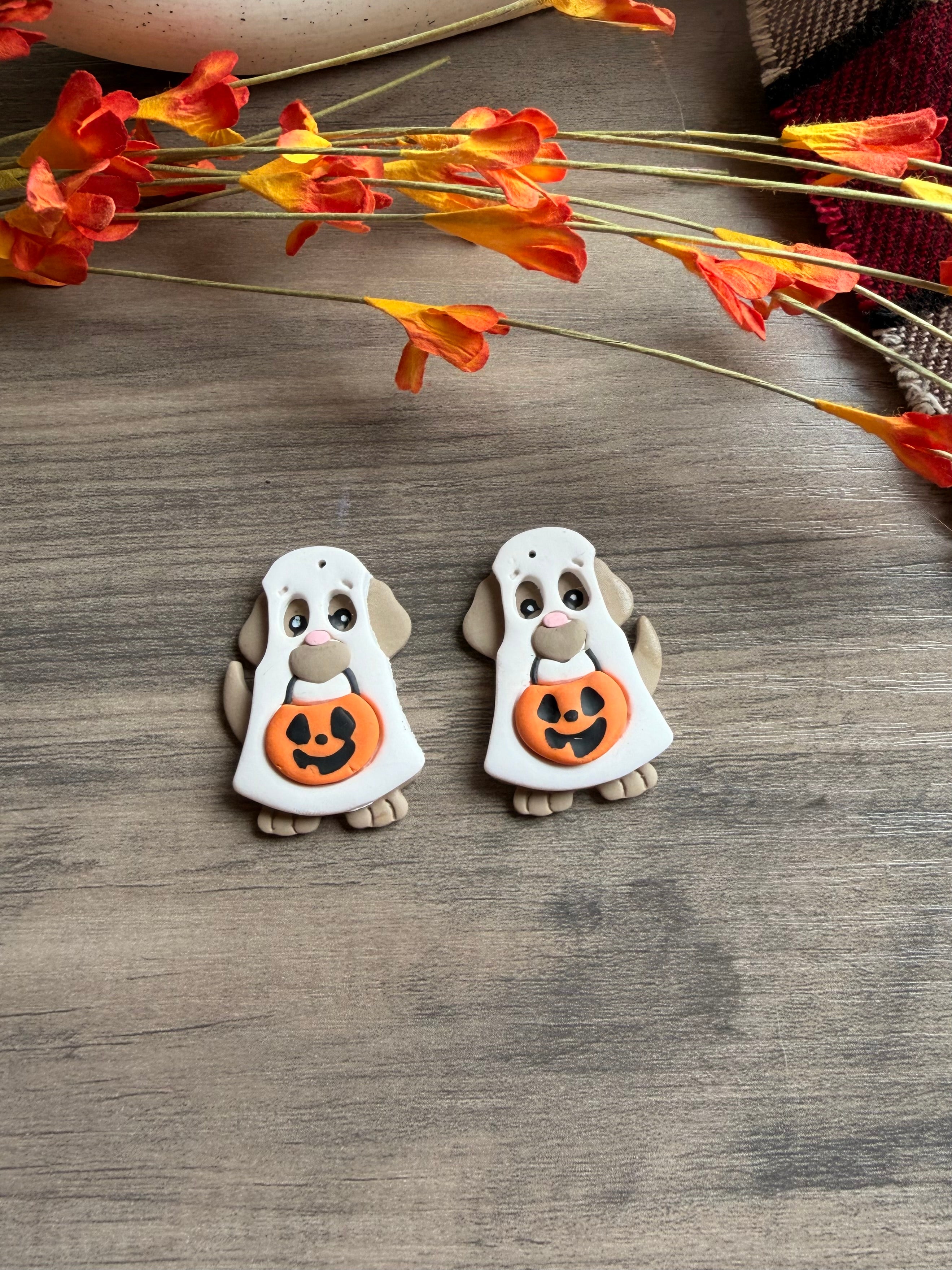 Pumpkin Pup Earrings
