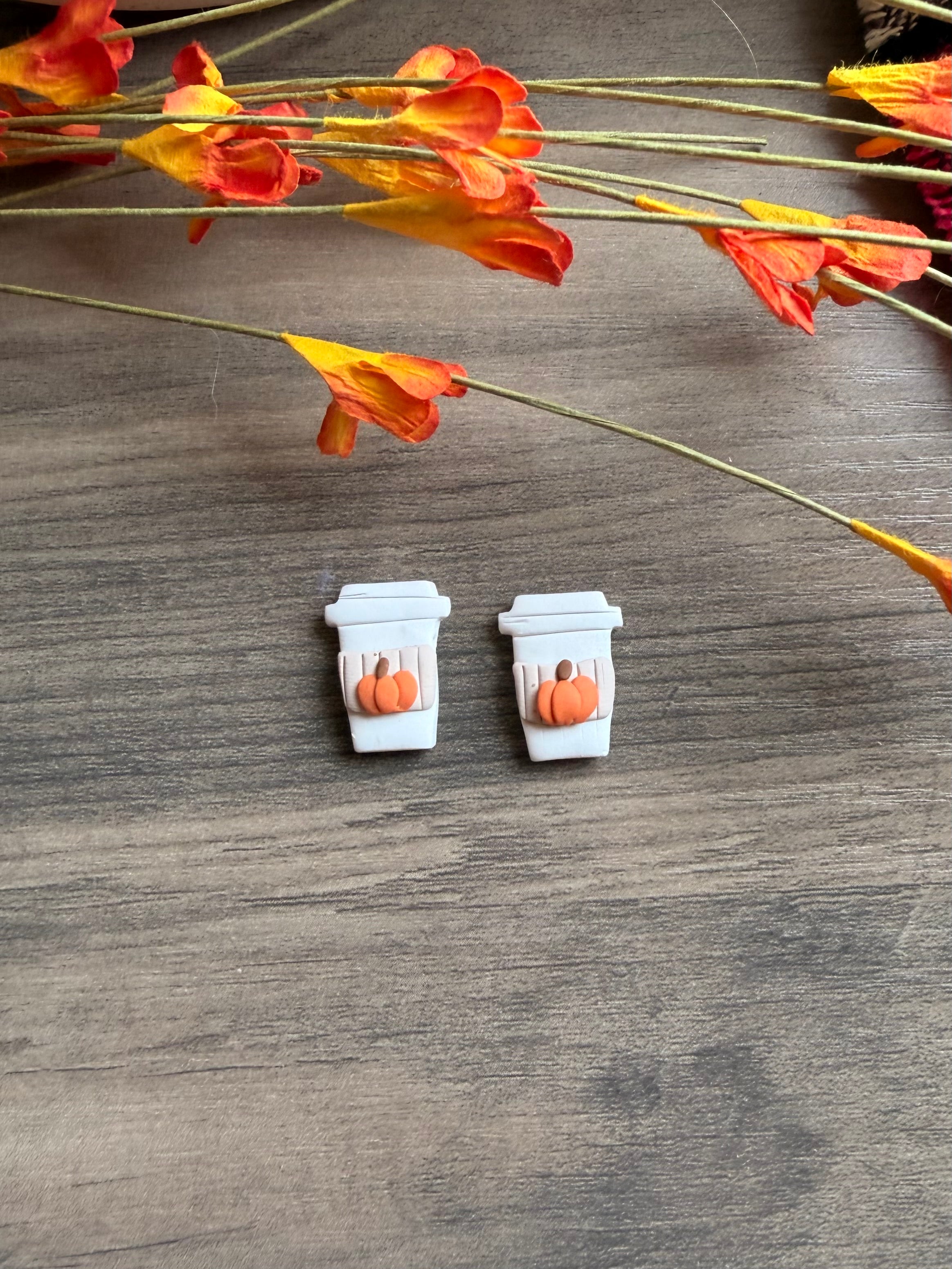 Pumpkin spice studs