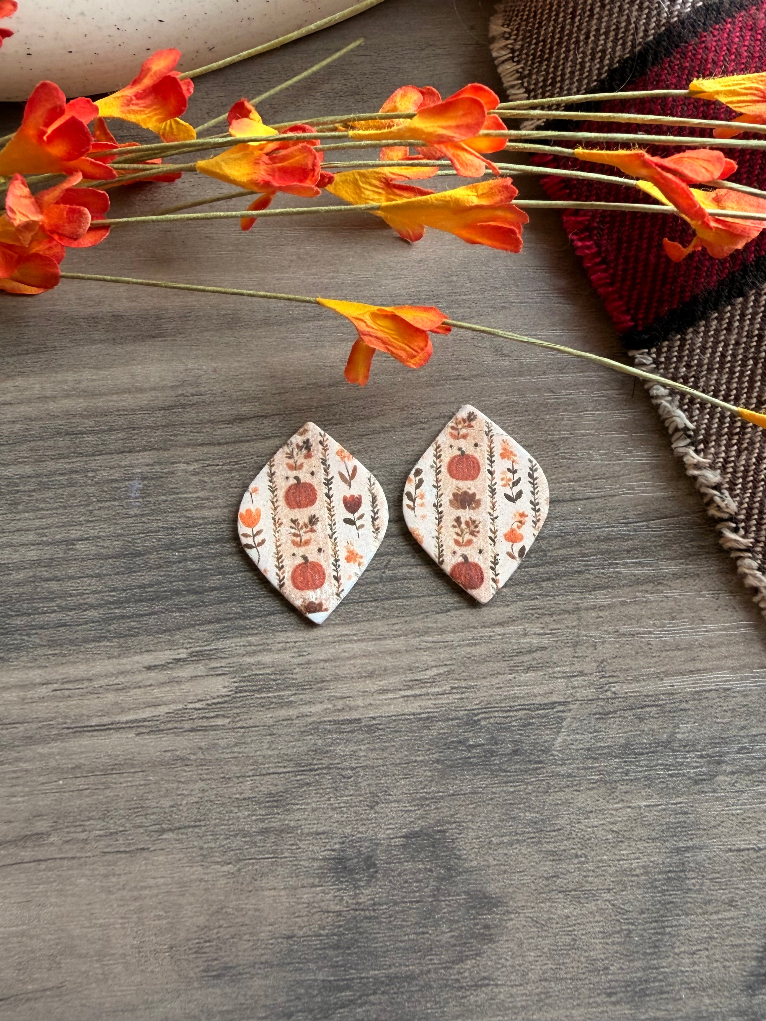 Vintage Pumpkin Earrings