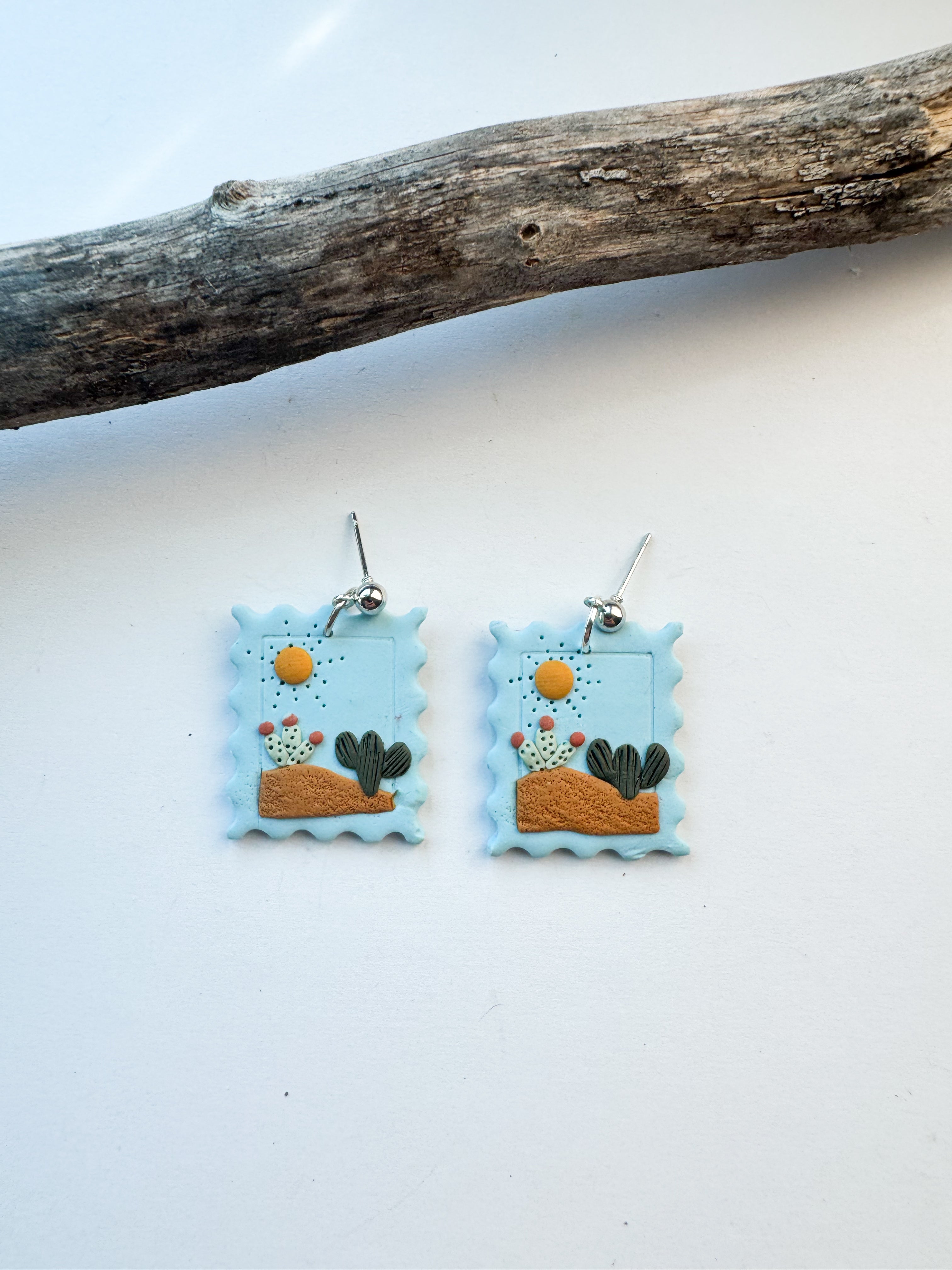 Western Postcard Earrings