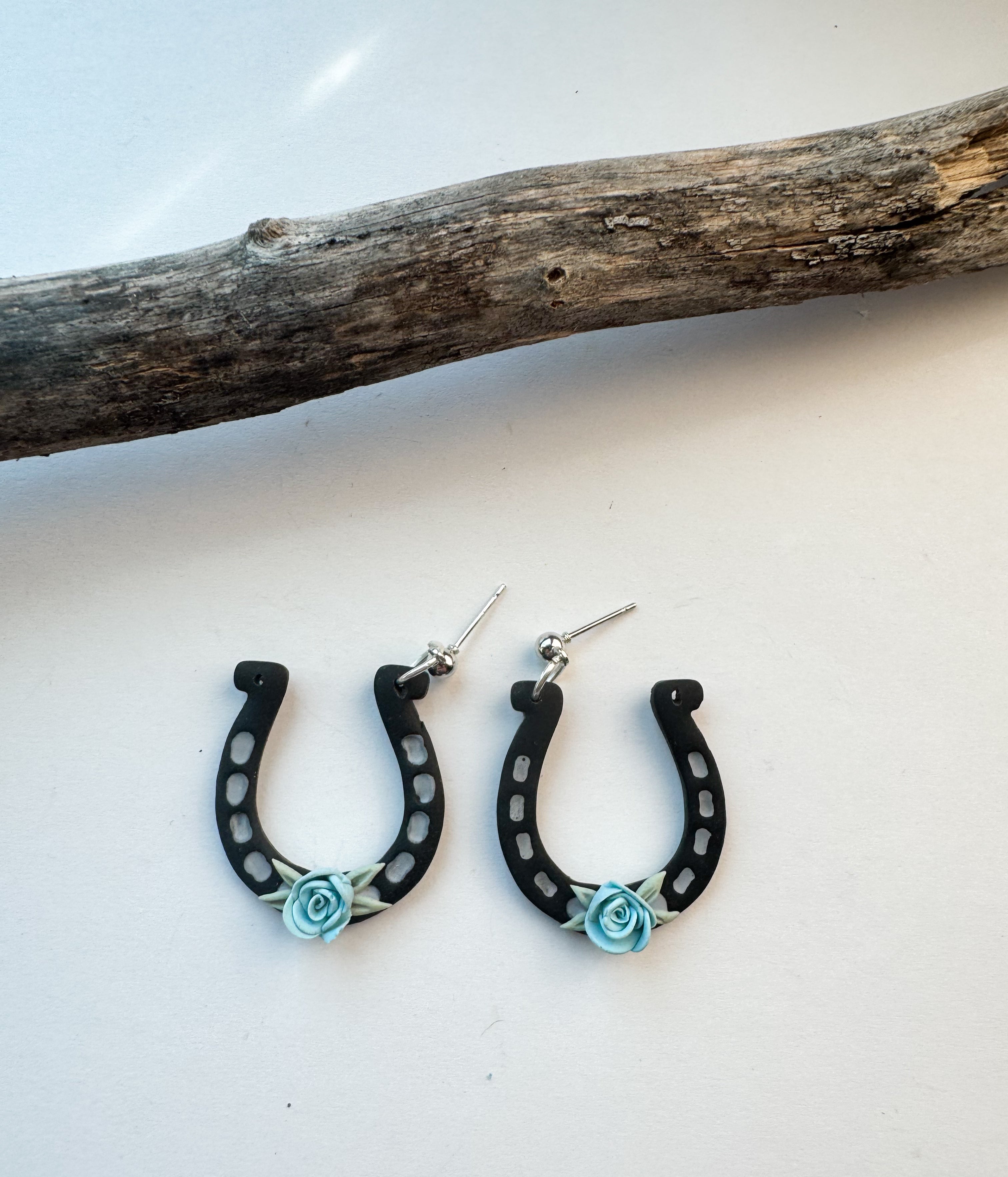 Horseshoe Floral Earrings
