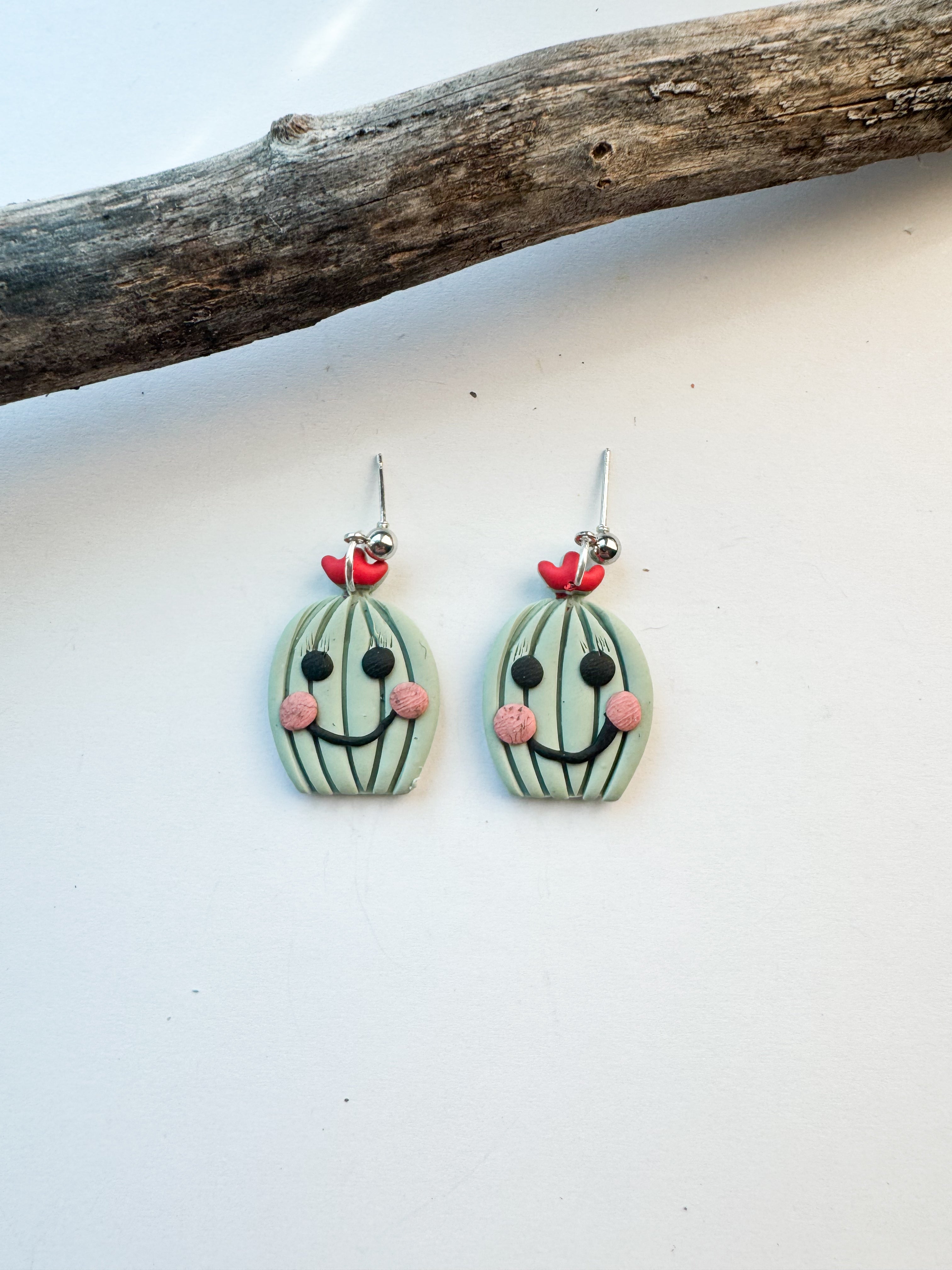 Smiley Cactus Earrings