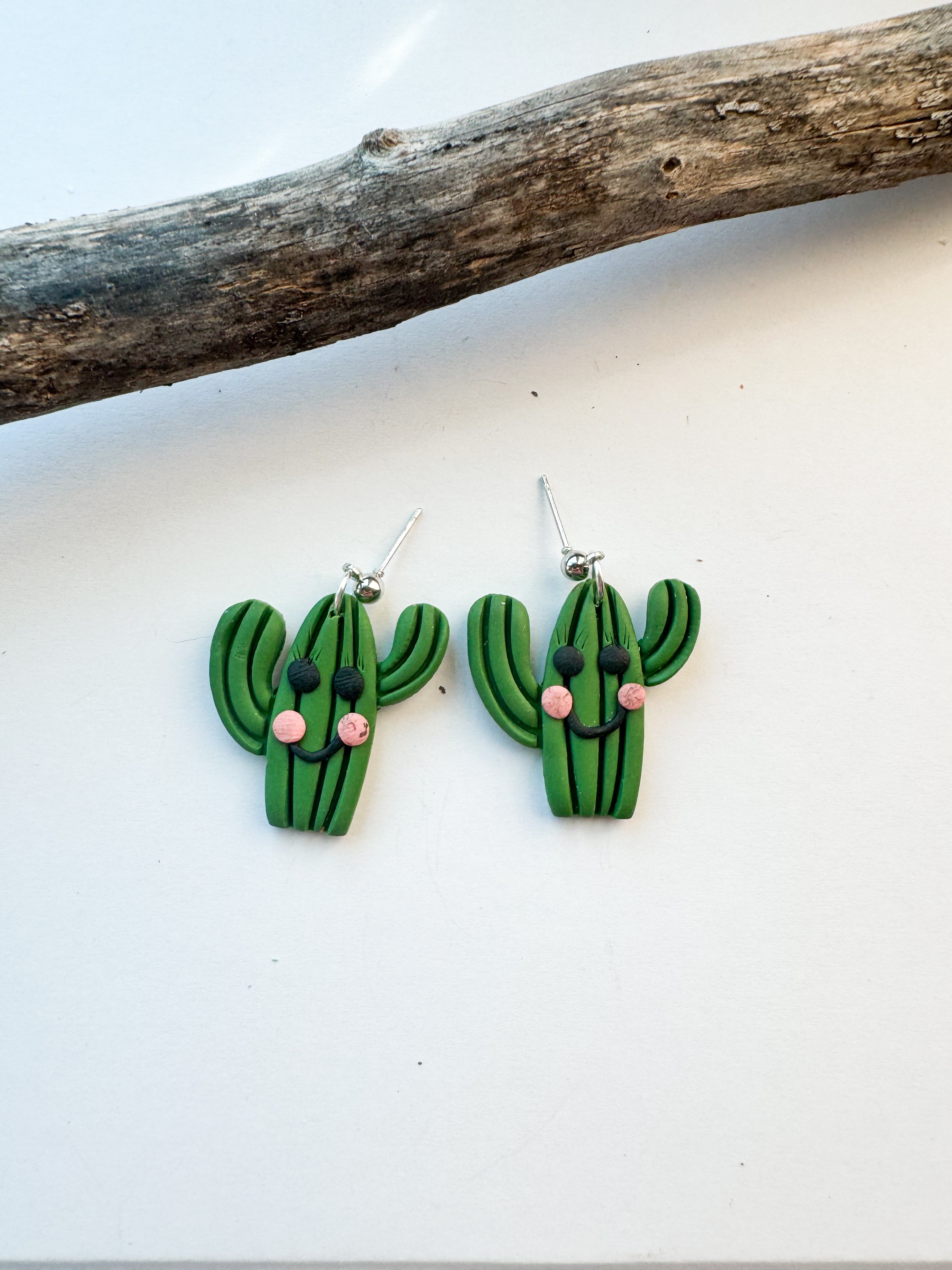 Smiley Cactus Earrings