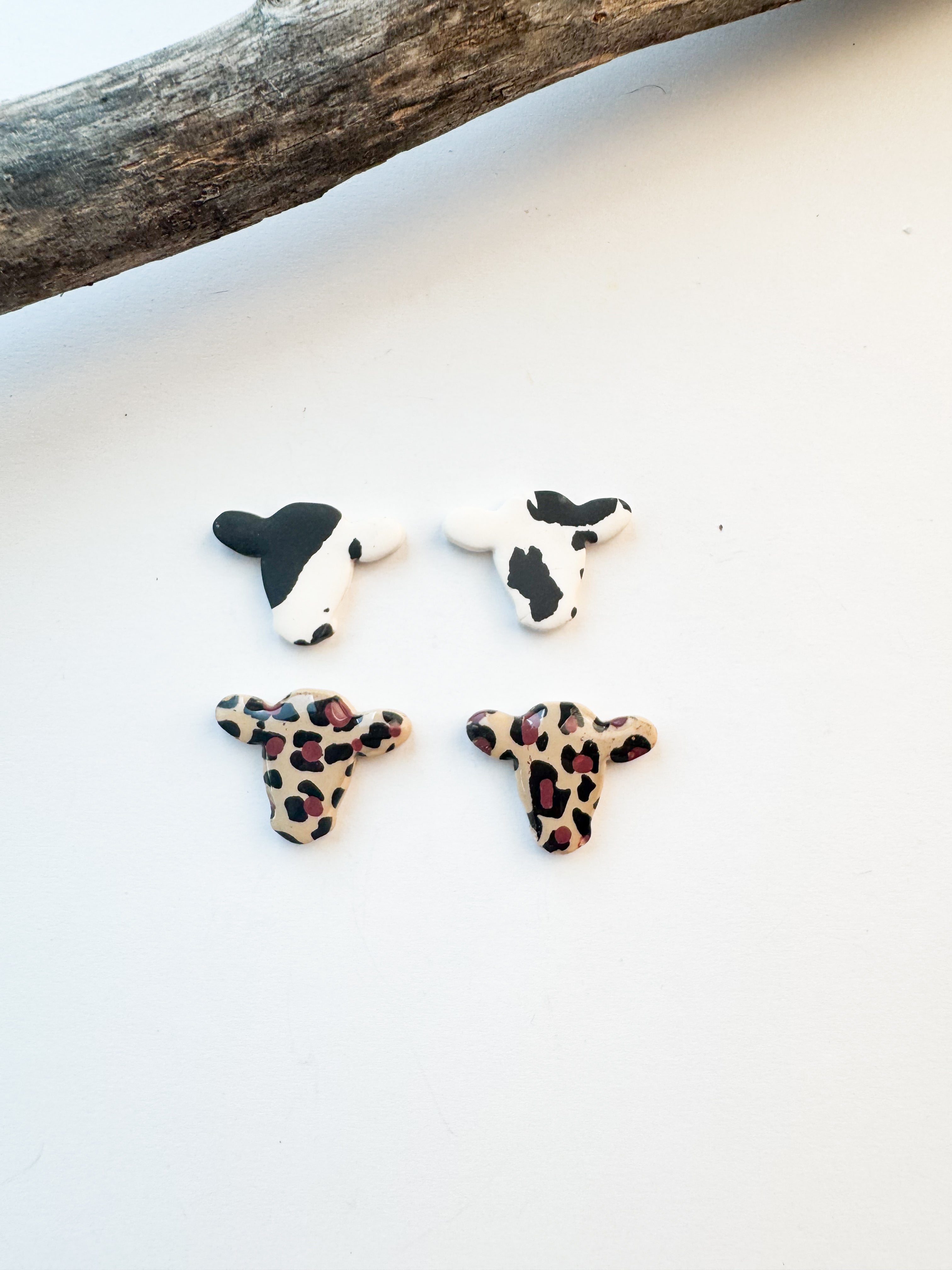 Cow Head Earrings