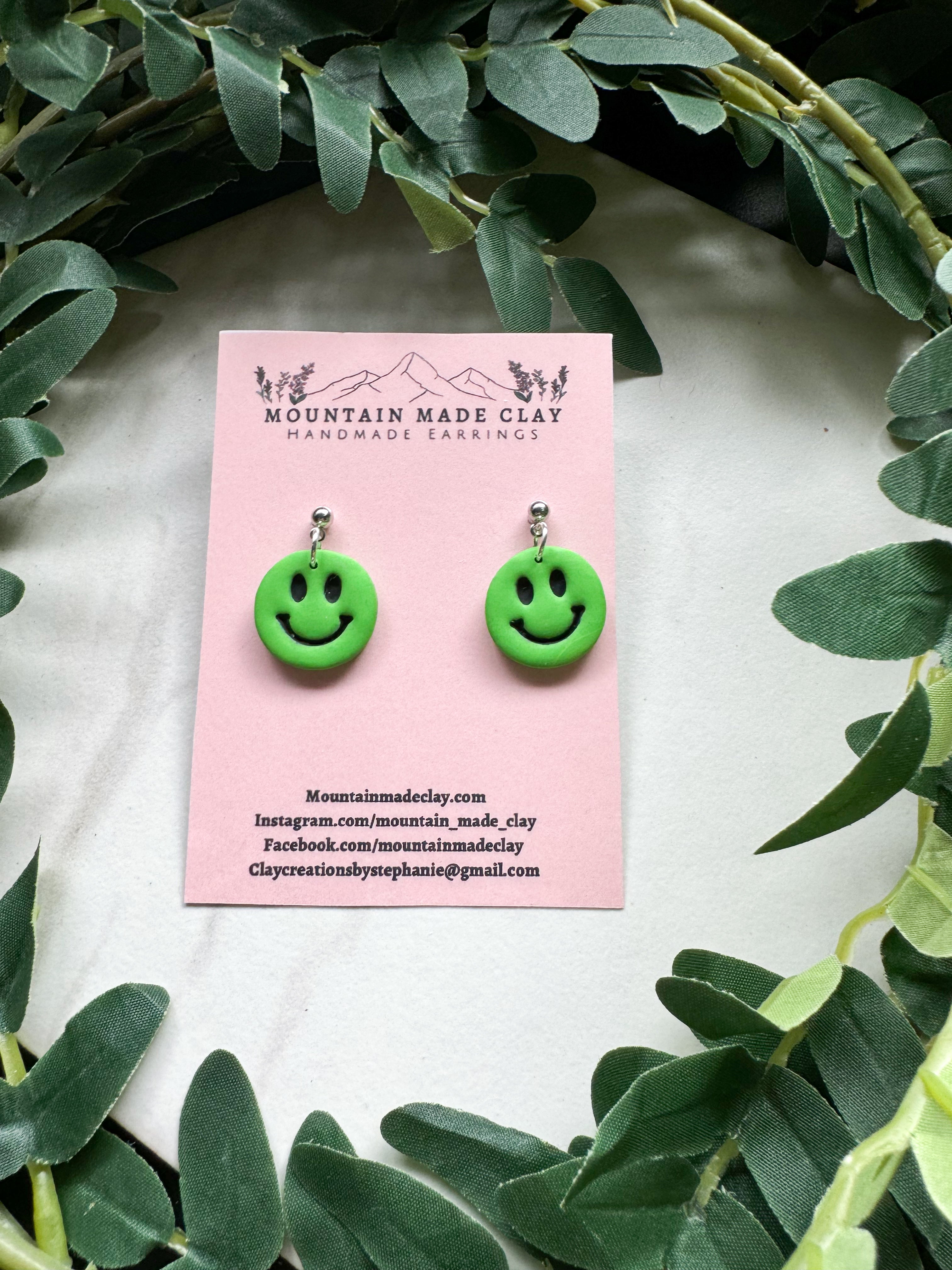 Happy Clay Earrings