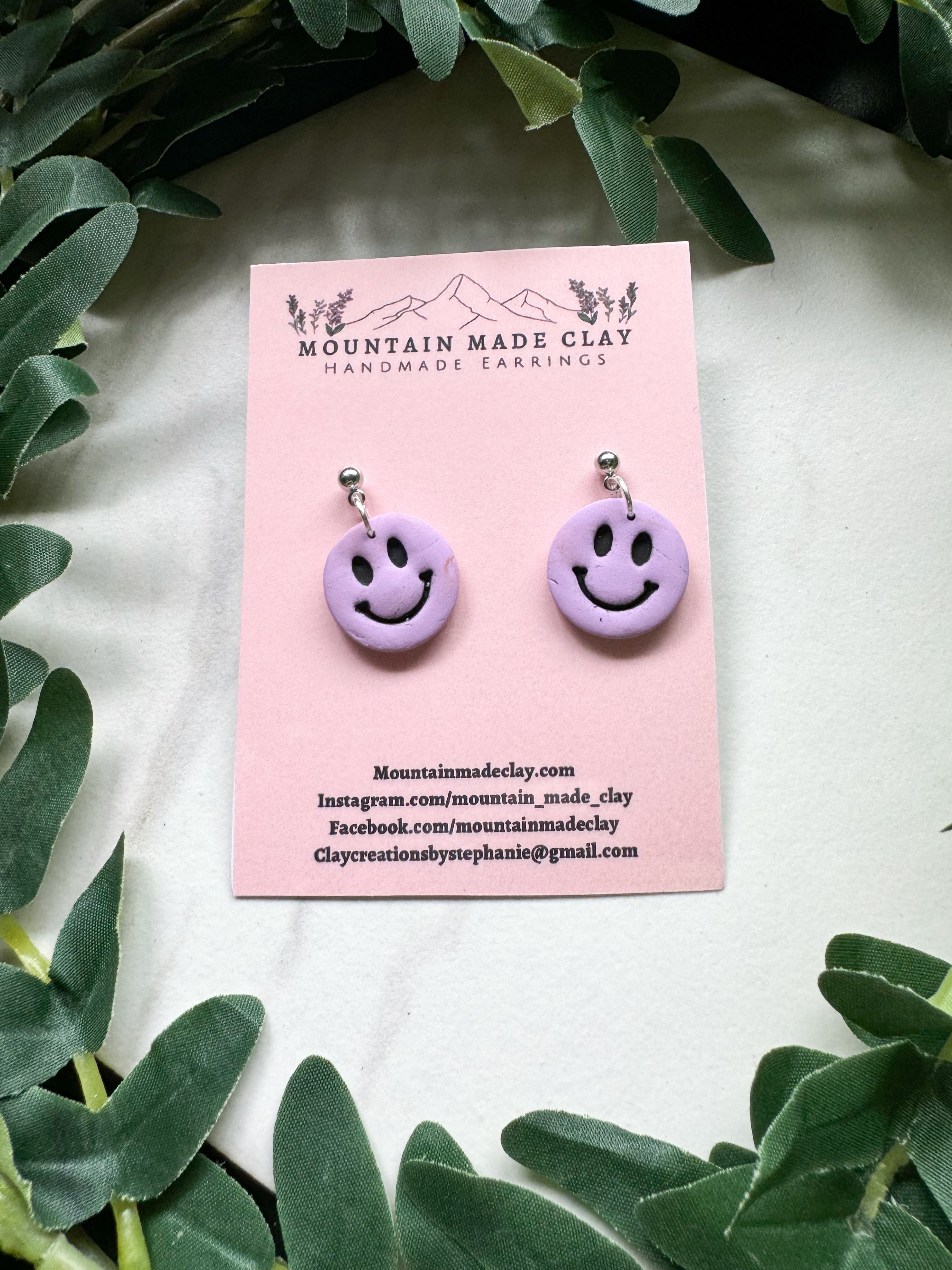 Happy Clay Earrings