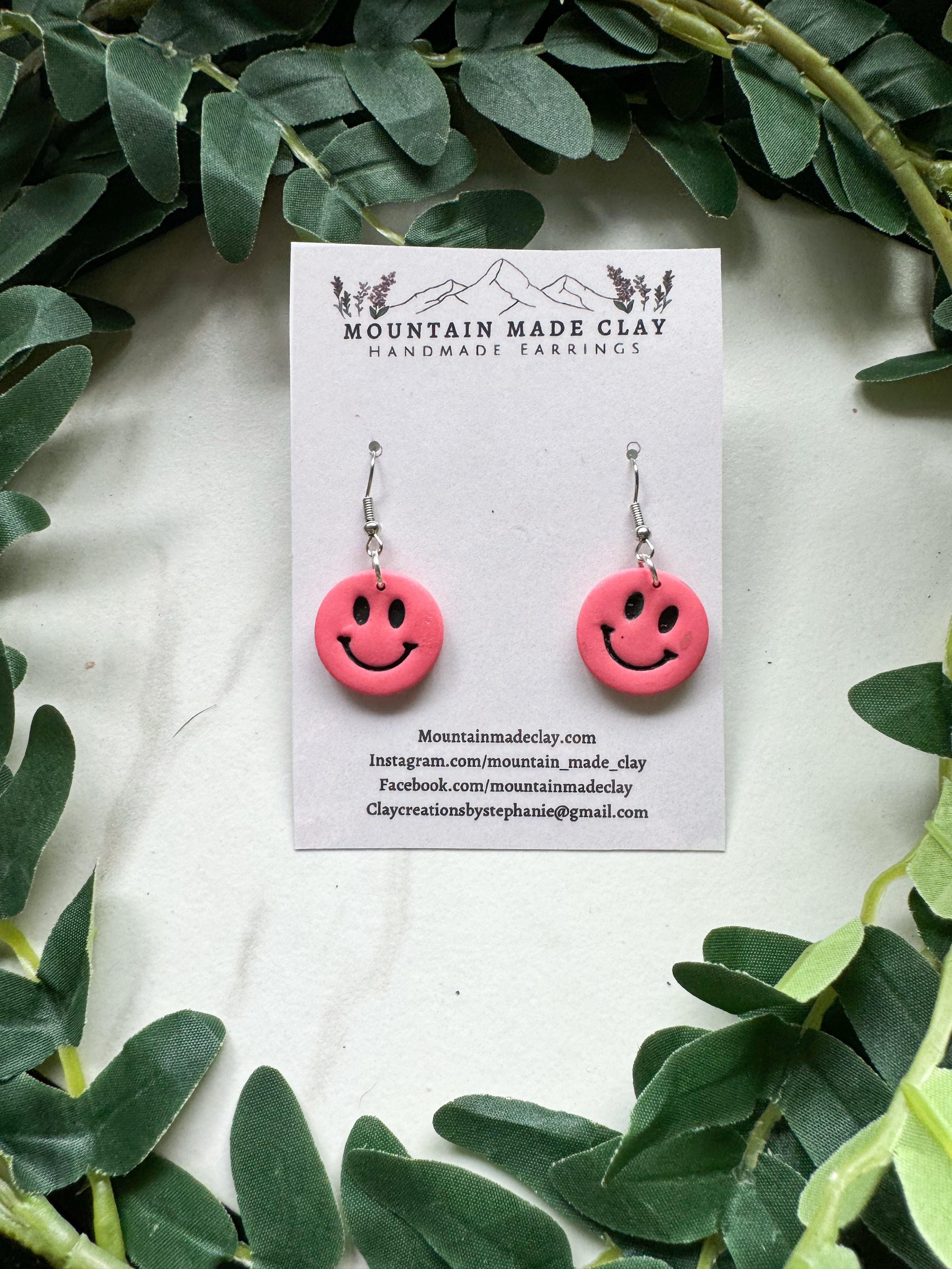 Happy Clay Earrings