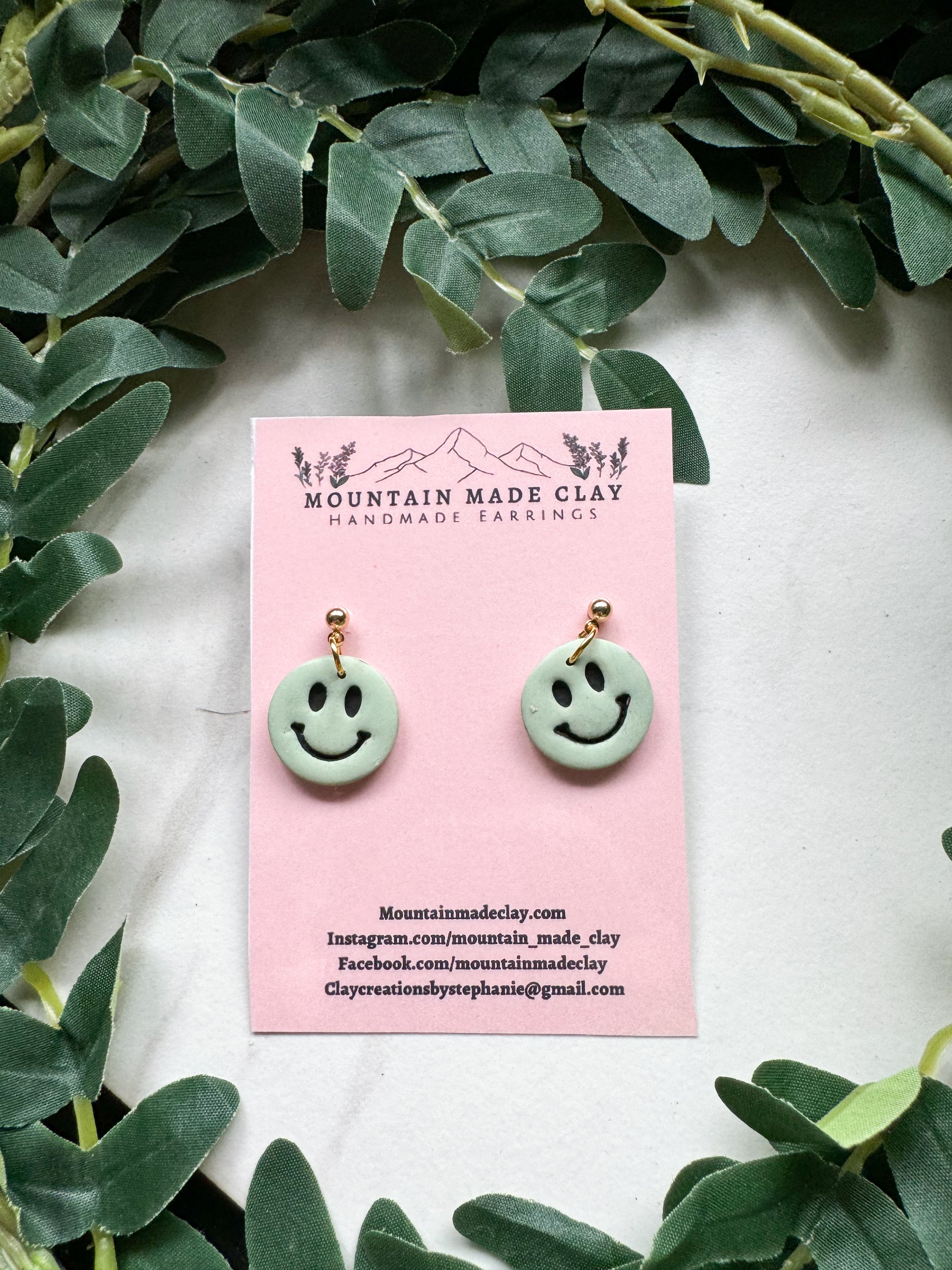 Happy Clay Earrings