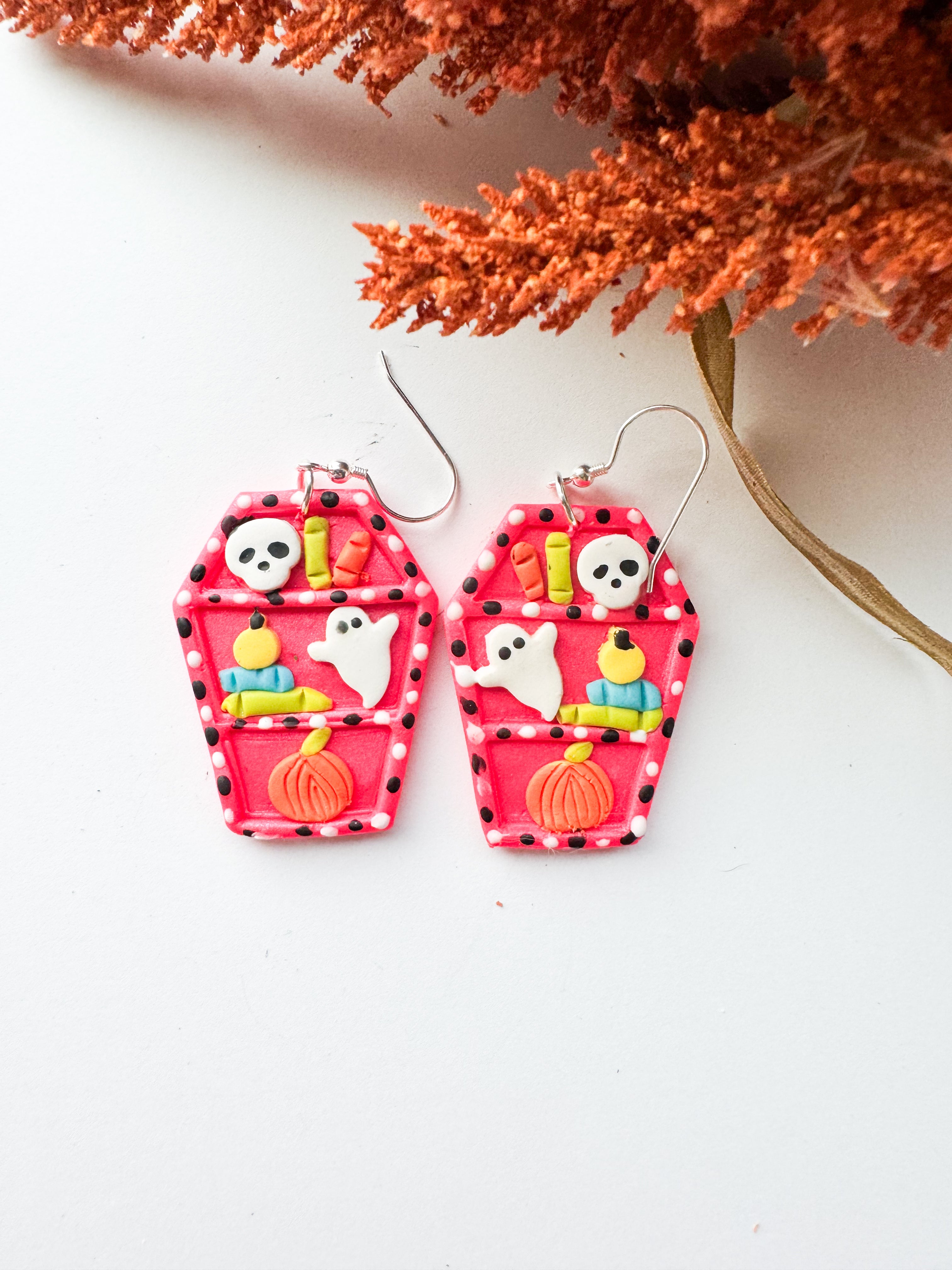 Haunted Coffin Earrings