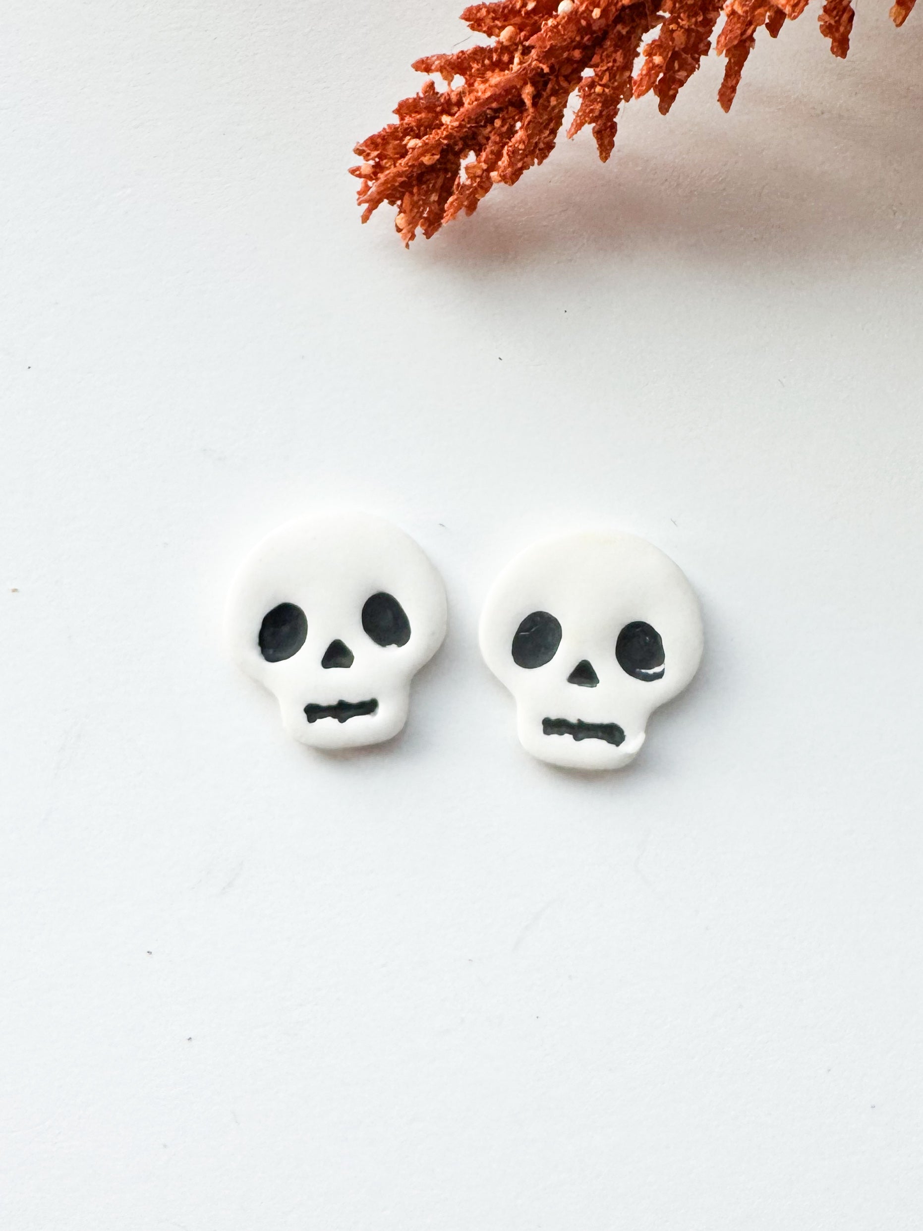 Spooky Skull Studs
