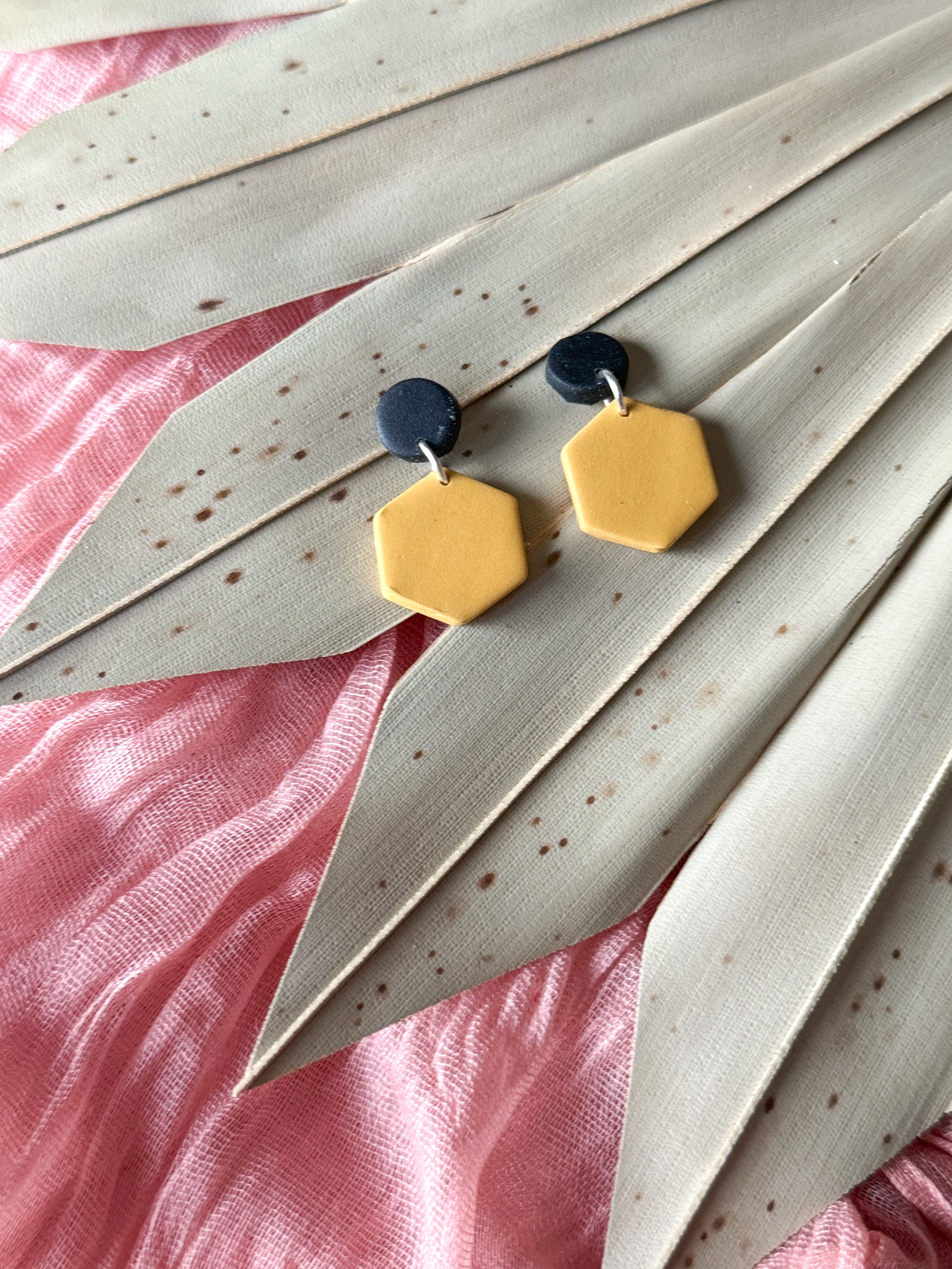 Honey Clay Earrings