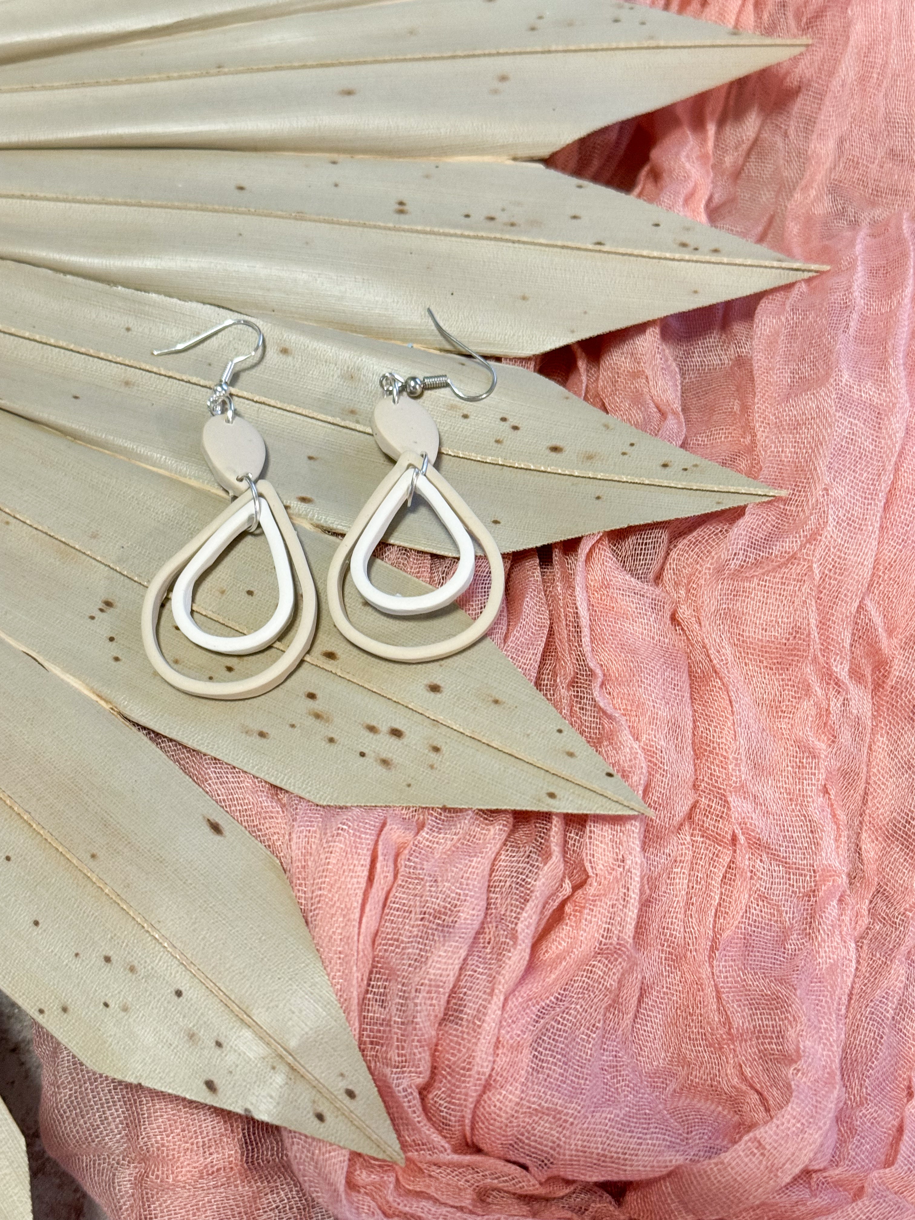 Inlay Clay Earrings