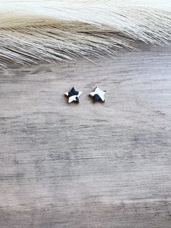 Neon Star Studs